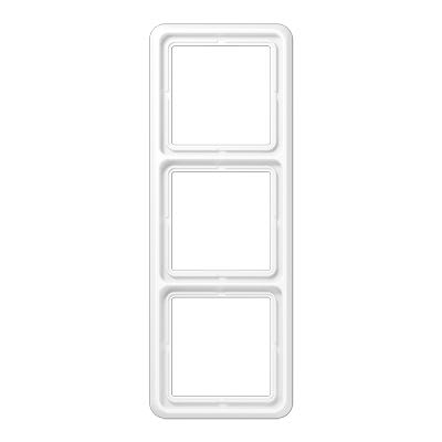 Jung - Cadre de fintion 3 postes / Série CD 500 Blanc IP44