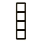 Jung - Cadre de fintion 4 postes / Série CD 500 Brun