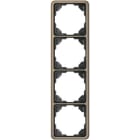 Jung - Cadre de fintion 4 postes / Série CD 500 Bronze