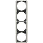 Jung - Cadre de fintion 4 postes / Série CD 500 Platine