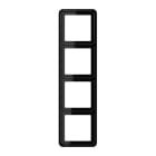 Jung - Cadre de fintion 4 postes / Série CD 500 Noir