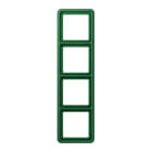 Jung - Cadre de fintion 4 postes / Série CD 500 Vert IP44