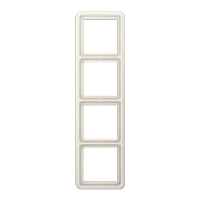 Jung - Cadre de fintion 4 postes / Série CD 500 Ivoire IP44