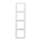 Jung - Cadre de fintion 4 postes / Série CD 500 Blanc IP44