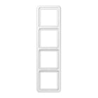 Jung - Cadre de fintion 4 postes / Série CD 500 Blanc IP44