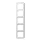 Jung - Cadre de fintion 5 postes / Série CD 500 Blanc IP44