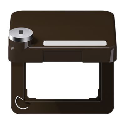 Jung - Enjoliveur couvercle avec serrure / CD 500 Brun