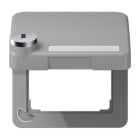 Jung - Enjoliveur couvercle avec serrure / CD 500 Gris