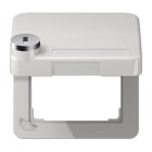 Jung - Enjoliveur couvercle avec serrure / CD 500 Gris clair