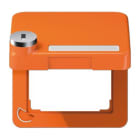 Jung - Enjoliveur couvercle avec serrure / CD 500 Orange