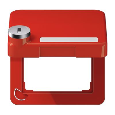 Jung - Enjoliveur couvercle avec serrure / CD 500 Rouge