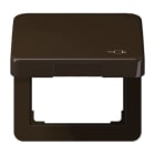 Jung - Enjoliveur couvercle symbole prise / Série CD 500 Brun