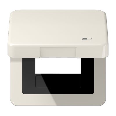 Jung - Enjoliveur couvercle symbole USB / Série CD 500 Ivoire