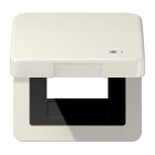 Jung - Enjoliveur couvercle symbole USB / Série CD 500 Ivoire