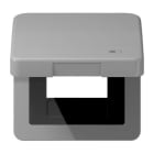 Jung - Enjoliveur couvercle symbole USB / Série CD 500 Gris