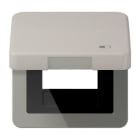 Jung - Enjoliveur couvercle symbole USB / Série CD 500 Platine
