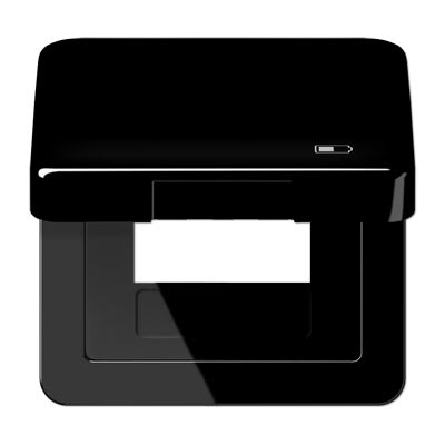 Jung - Enjoliveur couvercle symbole USB / Série CD 500 Noir