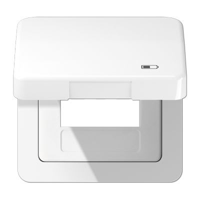 Jung - Enjoliveur couvercle symbole USB / Série CD 500 Blanc