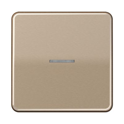Jung - Enjoliveur simple touche à voyant / Série CD 500 Bronze