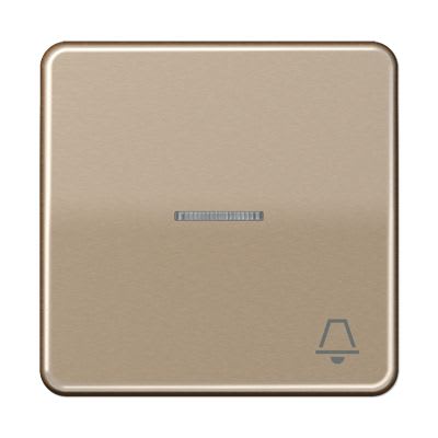 Jung - Enjoliveur avec symb "sonnerie" à voyant / CD 500 Bronze