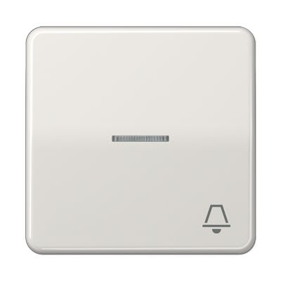 Jung - Enjoliveur avec symb "sonnerie" à voyant / CD 500 Gris clair