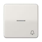 Jung - Enjoliveur avec symb "sonnerie" à voyant / CD 500 Gris clair