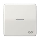 Jung - Enjoliveur avec symb "lumière" à voyant / CD 500 Gris clair