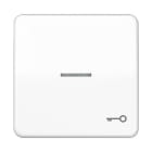 Jung - Enjoliveur avec symb "gâche" à voyant / CD 500 Blanc