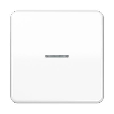 Jung - Enjoliveur simple touche à voyant / CD 500 Blanc