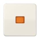 Jung - Enjoliveur simple touche à voyant / CD 500 IP44 Ivoire