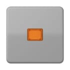 Jung - Enjoliveur simple touche à voyant / CD 500 IP44 Gris