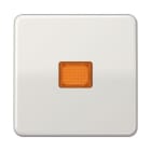 Jung - Enjoliveur simple touche à voyant / CD 500 IP44 Gris clair