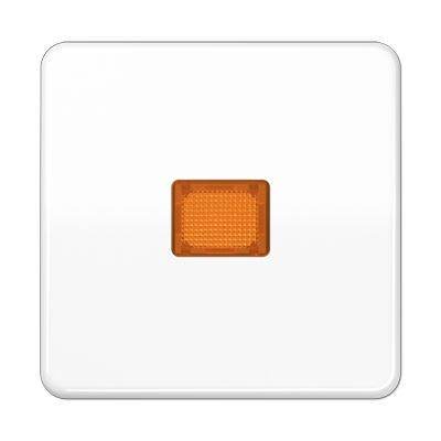 Jung - Enjoliveur simple touche à voyant / CD 500 IP44 Blanc