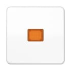 Jung - Enjoliveur simple touche à voyant / CD 500 IP44 Blanc