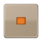 Jung - Enjoliveur simple touche à voyant / CD 500 Bronze