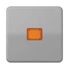 Jung - Enjoliveur simple touche à voyant / CD 500 Gris