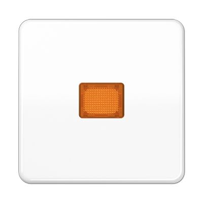 Jung - Enjoliveur simple touche à voyant / CD 500 Blanc