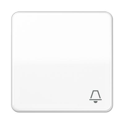 Jung - Enjoliveur avec symbole "sonnerie" / CD 500 Blanc