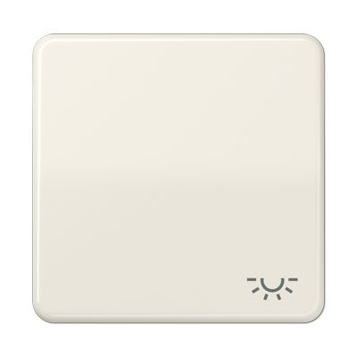 Jung - Enjoliveur avec symbole "lumière" / CD 500 Ivoire