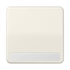 Jung - Enjoliveur simple touche porte étiquette / CD 500 Ivoire