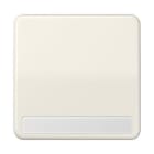 Jung - Enjoliveur simple touche porte étiquette / CD 500 IP44 Ivoire