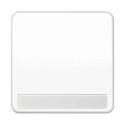 Jung - Enjoliveur simple touche porte étiquette / CD 500 IP44 Blanc