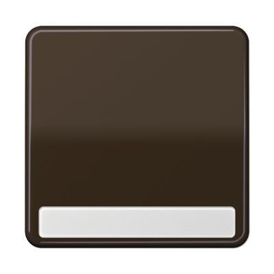 Jung - Enjoliveur simple touche porte étiquette / CD 500 IP44 Brun
