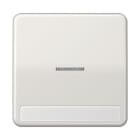 Jung - Enjoliveur simple touche porte étiquette & témoin / CD 500 Gris clair