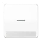 Jung - Enjoliveur simple touche porte étiquette & témoin / CD 500 Blanc