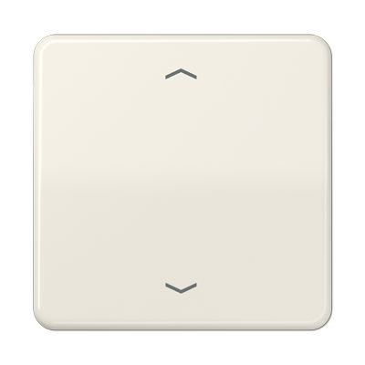 Jung - Enjoliveur simple touche avec flèches / CD 500 Ivoire