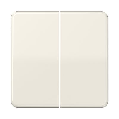 Jung - Enjoliveur double touche / Série CD 500 IP44 Ivoire