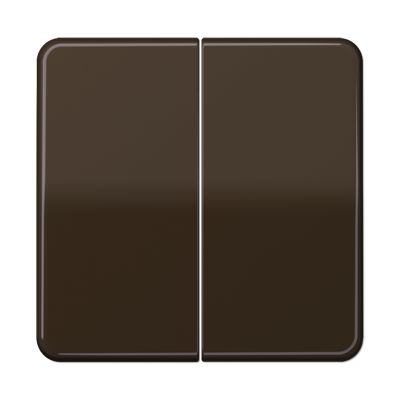 Jung - Enjoliveur double touche / Série CD 500 IP44 Brun