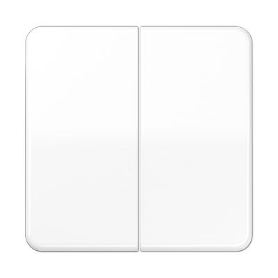 Jung - Enjoliveur double touche / Série CD 500 IP44 Blanc