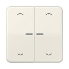 Jung - Enjo pour double IN et BP a voyant - CD 500 Ivoire